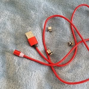 NWOT 3' fast charging cable with 3 plugs